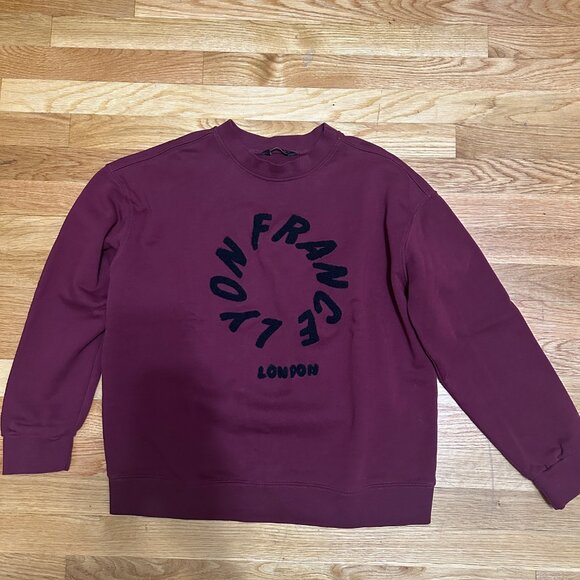 Burgundy France Crewneck - Picture 7 of 9